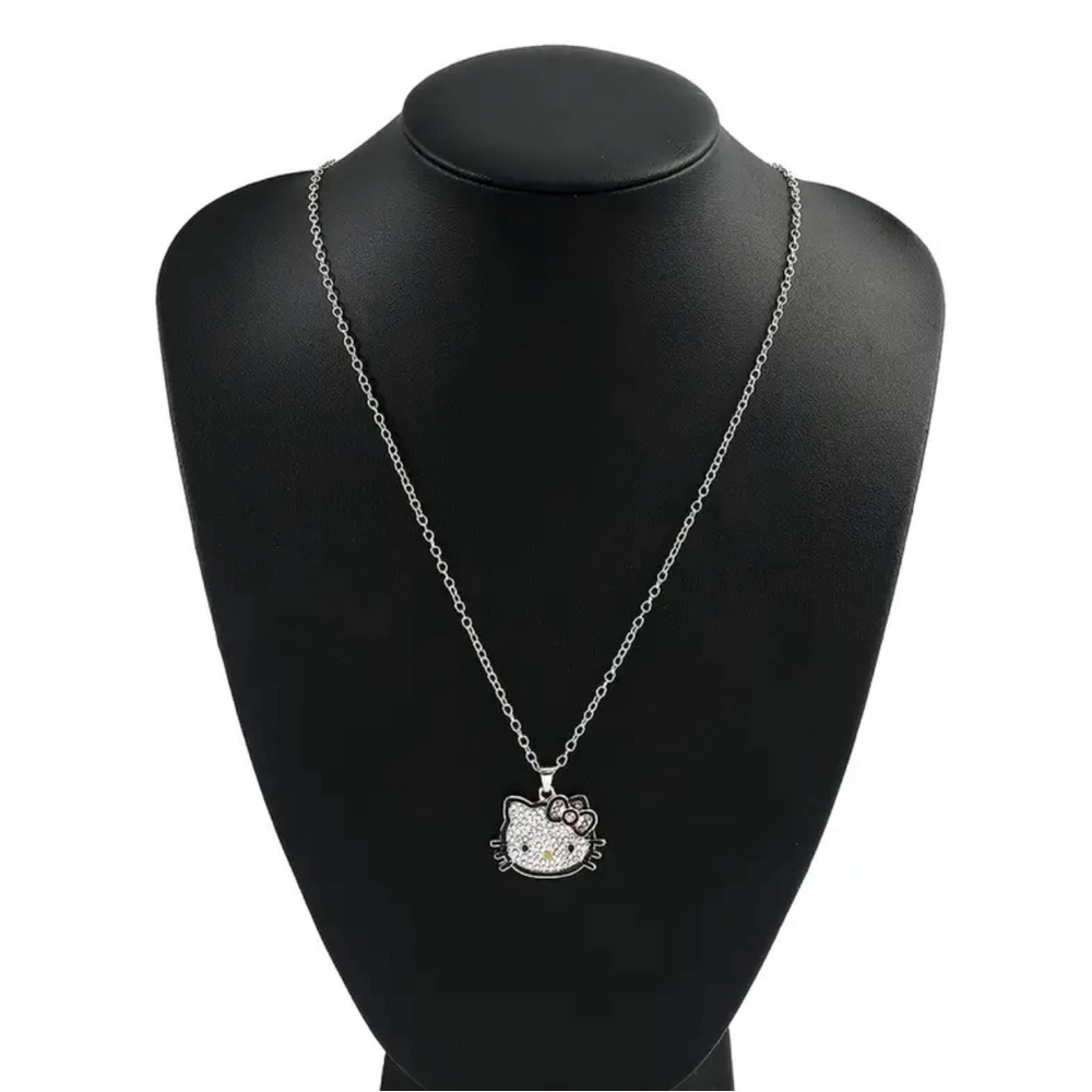 Silver Hello Kitty Pendant Necklace